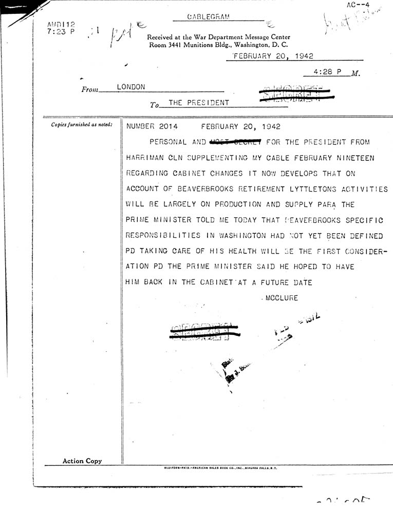 [a26r05.jpg] - McClure to FDR      2/19/42