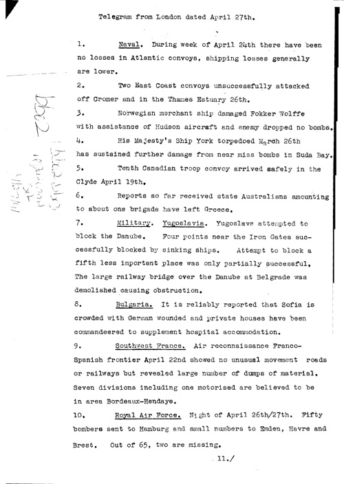 [a319bb02.jpg] - Report on military situation 4/27/41
