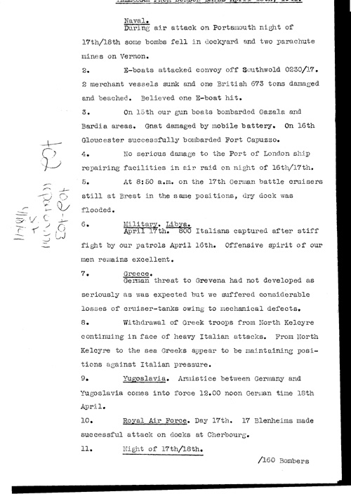 [a319t02.jpg] - Report on military situation 4/18/41
