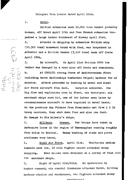 [a319w02.jpg] - Report on military situation 4/22/41