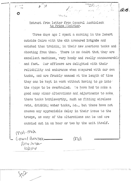 [a333m01.jpg] - General Auchinleck-->Prime Minister10/21/41