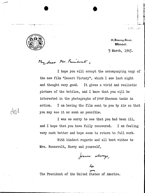 [a334d01.jpg] - Churchill-->FDR 3/5/43