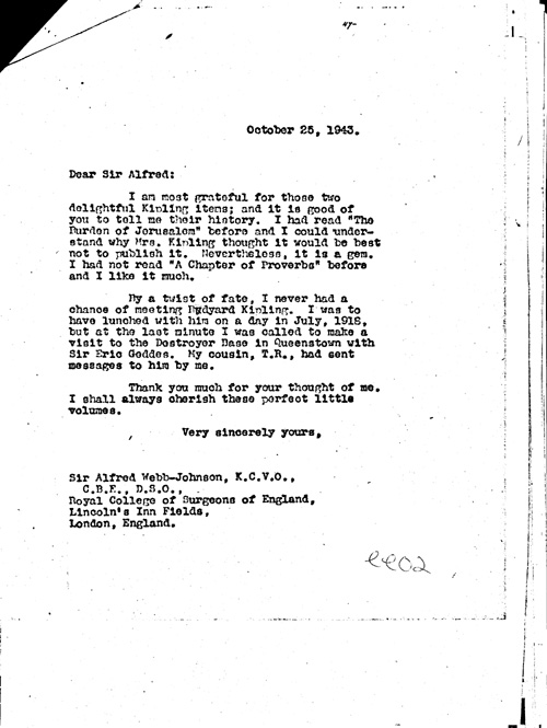 [a334ee02.jpg] - FDR-->Sir Alfred Webb 10/25/43