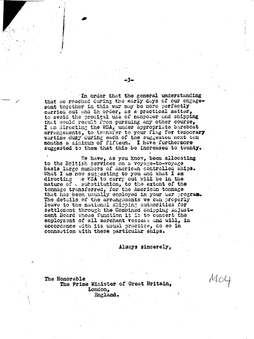 [a334m04.jpg] - FDR-->Lord Leathers 5/28/43