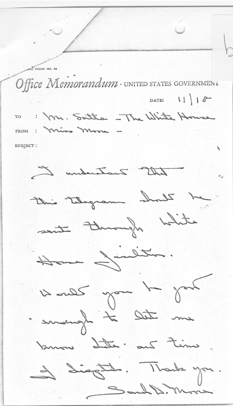 [a335bb04.jpg] - Office memorandum Miss Moore --> [unknown! 11/18/44