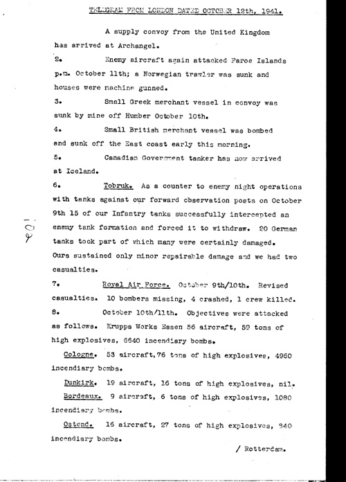[a337i02.jpg] - Telegram from London 10/12/41