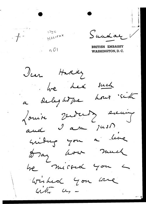 [a337n01.jpg] - Dorothy Halifax -->Harry Hopkins nd