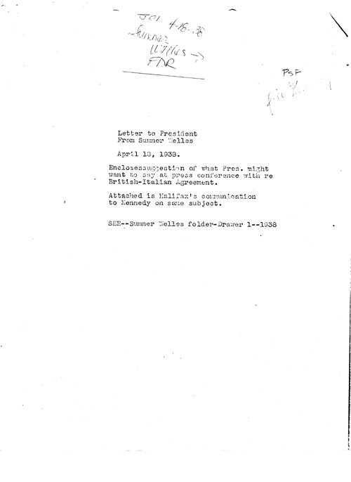 [a339j01.jpg] - Sumner Welles-->FDR 4/18/38