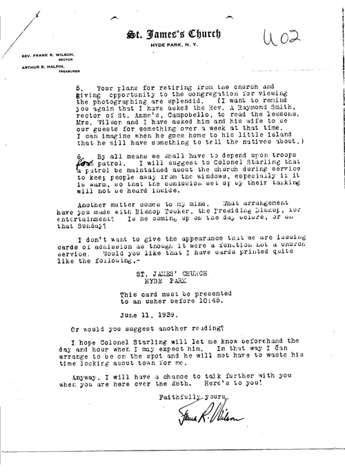 [a343u02.jpg] - Rev. Wilson --> FDR.5/13/39.