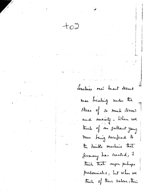 [a344t02.jpg] - Queen Elizabeth -->Mrs. Roosevelt. 6/11/40.