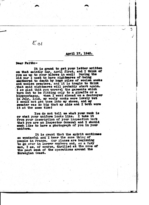 [a349e01.jpg] - Arthur --> Faith April 17th 1940