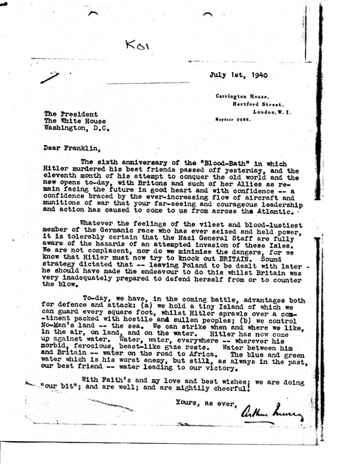 [a349k01.jpg] - Murray --> President July 1st 1940