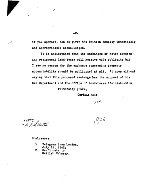 [a352g02.jpg] - Cordell Hull --> F.D.R. 7/17/42