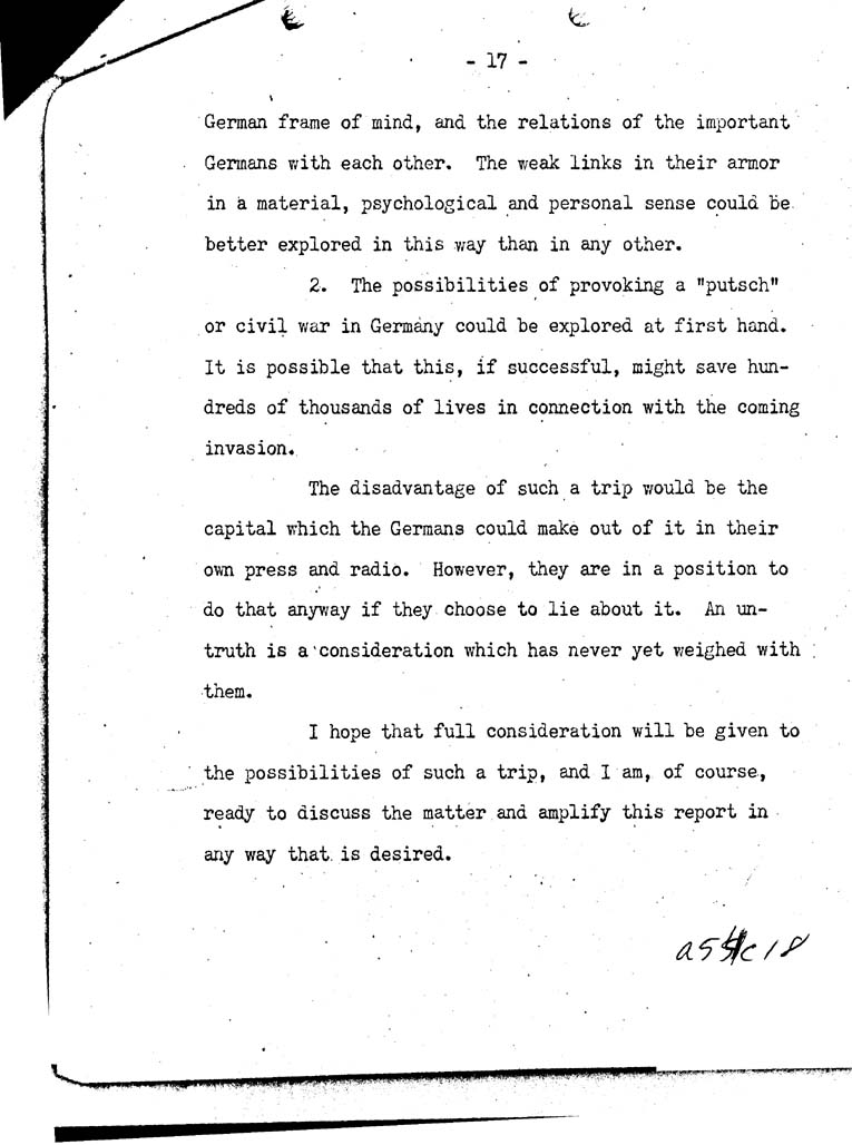 [a54c18.jpg] - Memorandum, Donovan-->President-March 20,1944