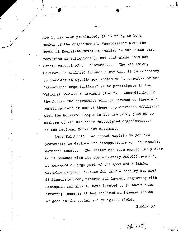 [a465w04.jpg] - The Archbishop and the Bishops of Holand to the Clergy and to the Faithful who are Entrusted to their Care 9/29/41