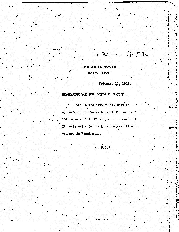 [a466a01.jpg] - F.D.R.-->Myron Taylor 2/17/42