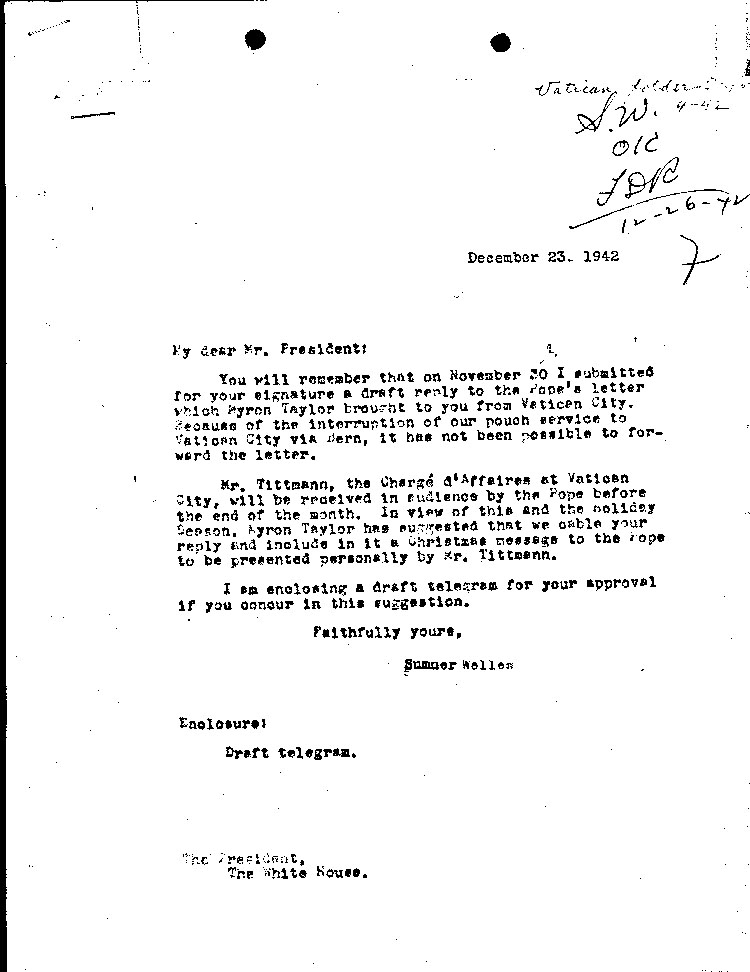 [a466ad01.jpg] - Wells--> F.D.R. 12/23/42