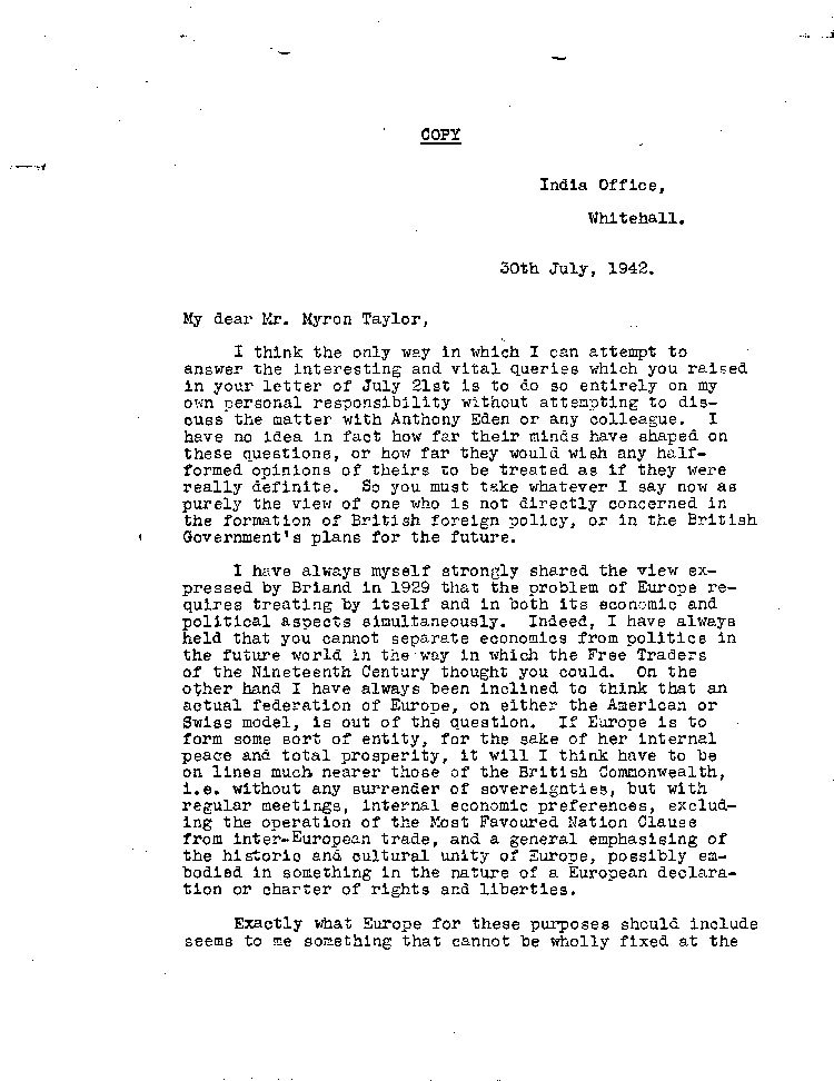 [a466f02.jpg] - L. Amery-->M.Taylor 7/30/42