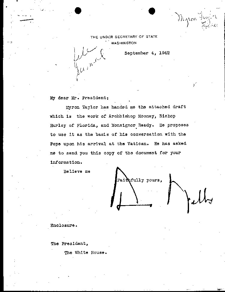 [a466i01.jpg] - Welles--> F.D.R. 9/4/42