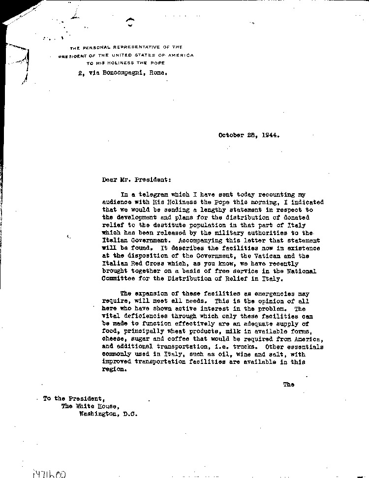 [a471b02.jpg] - M. Taylor-->F.D.R.  10/28/44