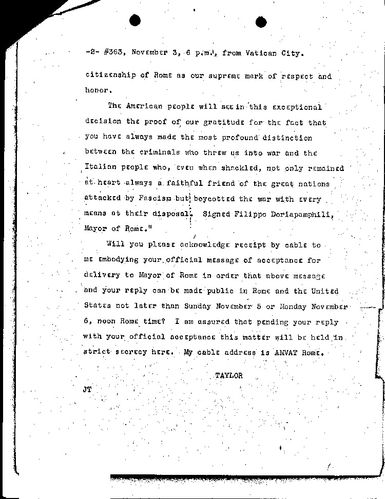 [a471c02.jpg] - Taylor-->F.D.R. 11/3/44