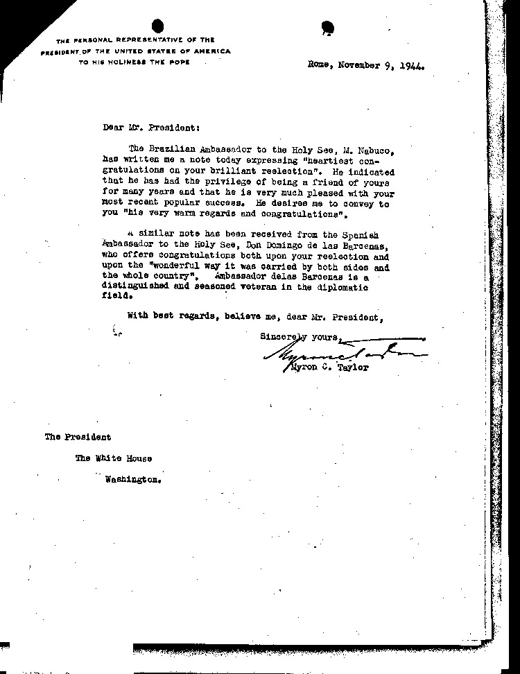 [a471d02.jpg] - Taylor-->F.D.R. 11/9/44