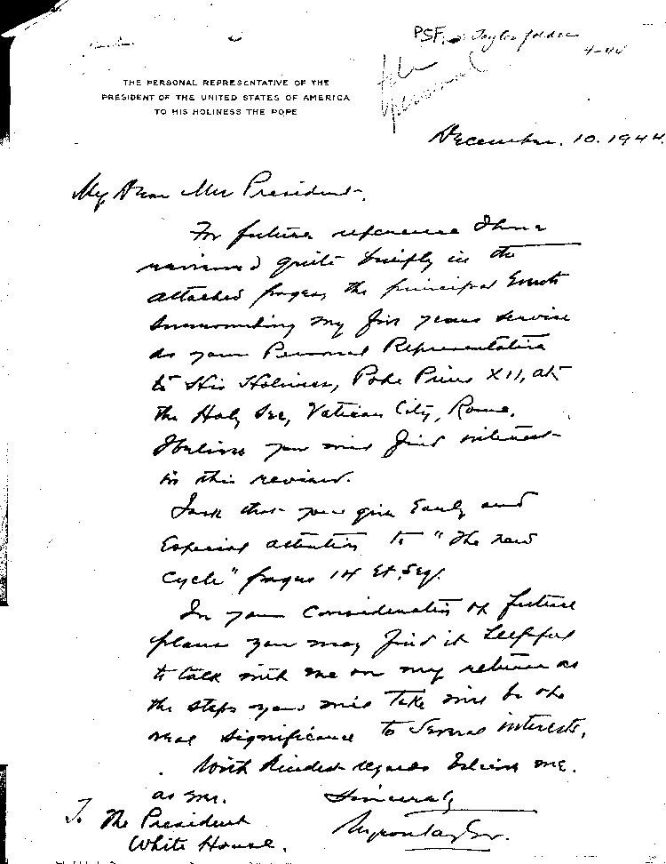[a471h02.jpg] - Taylor-->F.D.R. 12/10/44 handwritten