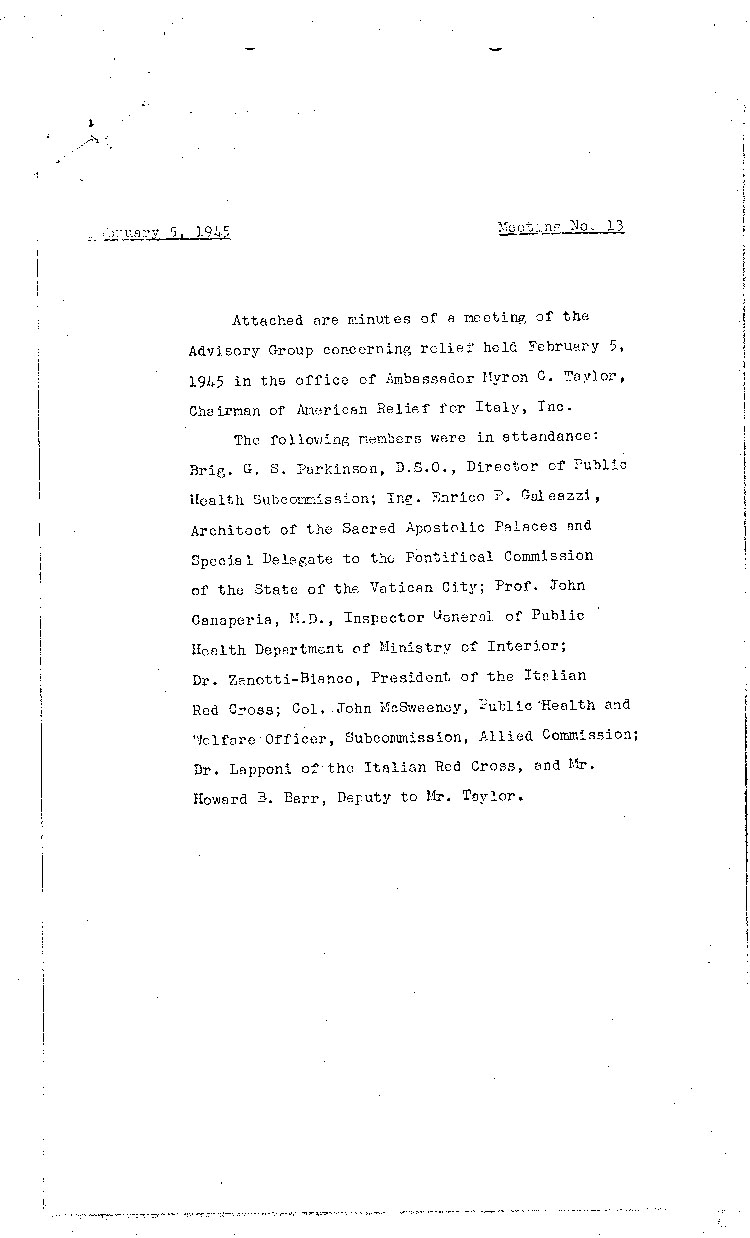 [a473b02.jpg] - minutes of M.Taylor Meeting 13 2/5/45