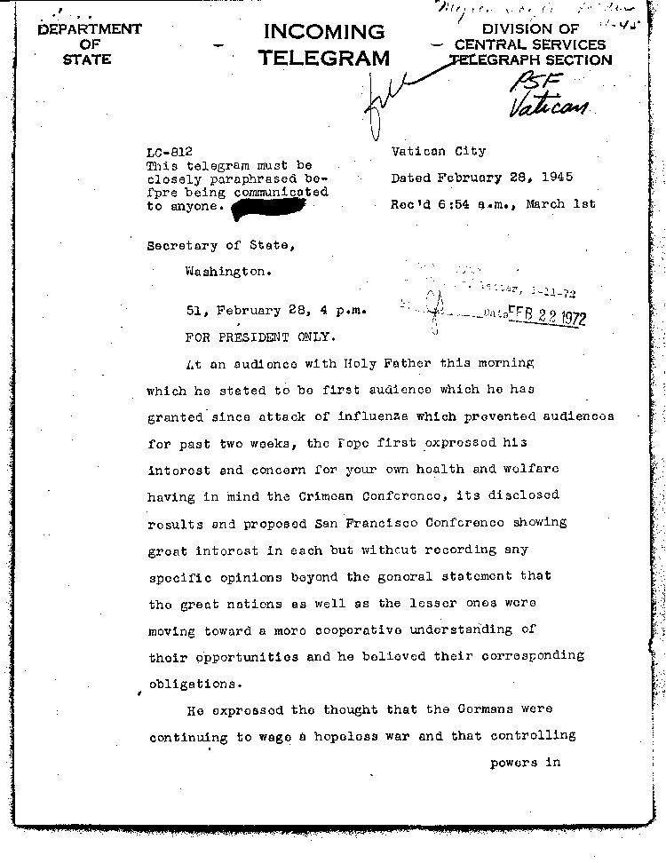 [a473k01.jpg] - M.Taylor-->F.D.R. 2/28/45