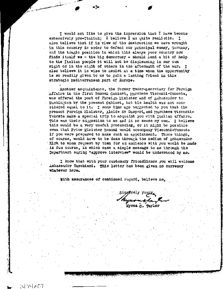 [a474e07.jpg] - F.D.R. -->Taylor 3/16/45