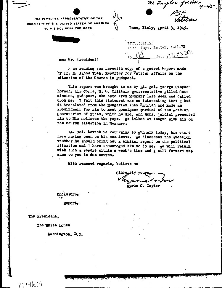 [a474k01.jpg] - Taylor-->F.D.R. 4/3/45