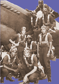 Photo of a
Tuskegee squadron