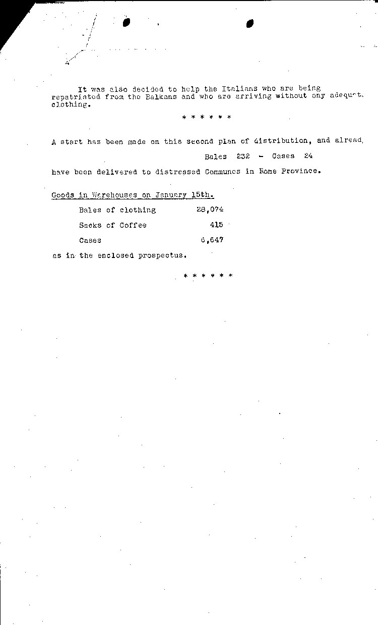 [a472h02.jpg] - Prospectus of Movement of Merchandise Donated through American Relief and Distributed by E.N.D.S.I. 1/1 to 1/15/45