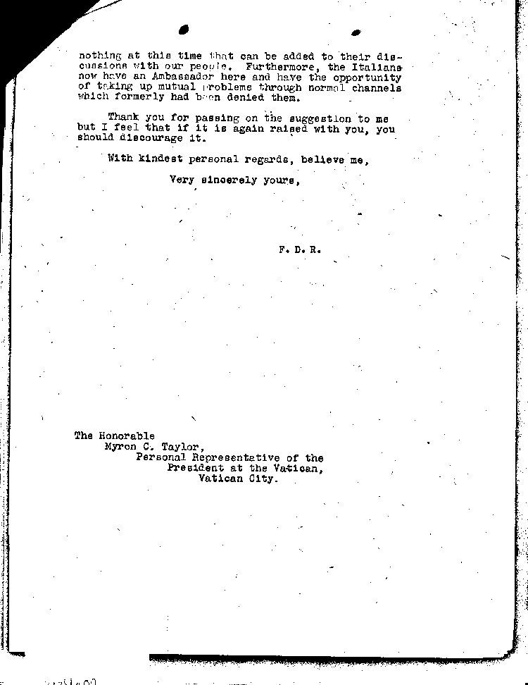 [a474e02.jpg] - F.D.R. -->Taylor 3/16/45